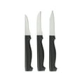thumbnail image 2 of (2 pack) GoodCook Silver 3-Piece Stainless Steel Kitchen Paring Knife Set, Multicolor, 2 of 7