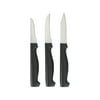 GoodCook Silver 3-Piece Stainless Steel Kitchen Paring Knife Set, Multicolor