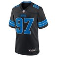 thumbnail image 2 of Men's Nike Aidan Hutchinson Black Detroit Lions 2nd Alternate Game Jersey, 2 of 6