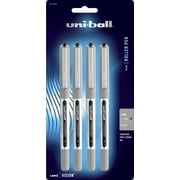 uni-ball 207 Retractable Gel Pens, Medium Point, Black, 4 Pack
