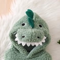 thumbnail image 6 of RUINIXCW Nebworn Baby Halloween Dinosaur Costume Infant Baby Girl Boy Halloween Outfit Fall Winter Warm Plush Sleeveless Hood Romper Playsuit with Tail, 6 of 9