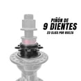 thumbnail image 4 of Maza Bicicleta Trasera DRAGON Buje BMX 14x180 Piñón 9 Dientes, 4 of 5
