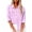 Pink, variant on uublik T Shirts for Women Loose Fit Pink Long Sleeve Business Work Tops Dressy Casual Loose Blouse Outfits with Pocket