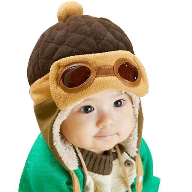 Gorros cálidos de invierno para bebés, gorros y gorros para niños y niñas, gorros de piloto, gorro con orejeras, gorro cálido de invierno para piloto de bebé oso de fresa Electrónica