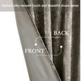 thumbnail image 4 of Chezmoi Collection Lux Taupe Lush Plush Velvet Curtains 2 Panel Set, Room Darkening Luxury Rod Pocket Window Drapes for Living Room Bedroom 50" W x 84" L, 4 of 8