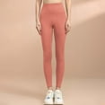 thumbnail image 5 of JJHGVB No Front Seam Leggings for Women Dressy Pants Leggings for Women Stretchy Pants for Women Workout Running Joggers for Women Tummy Control Leggings Yoga Leggings Comfy Pants A1 Orange S-3xl, 5 of 8
