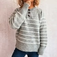 thumbnail image 6 of Goodtrade8 Striped Light Sweaters for Women Tunic Pullover Long Sleeve Casual Crew Neck Sweaters Tops, 6 of 6
