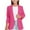 Hot Pink, variant on Girls Blazer Jacket Long Sleeve Formal Lapel Suit Jacket with Pockets Open Front Solid Color Inner Pocket for Kids 3-14 Year