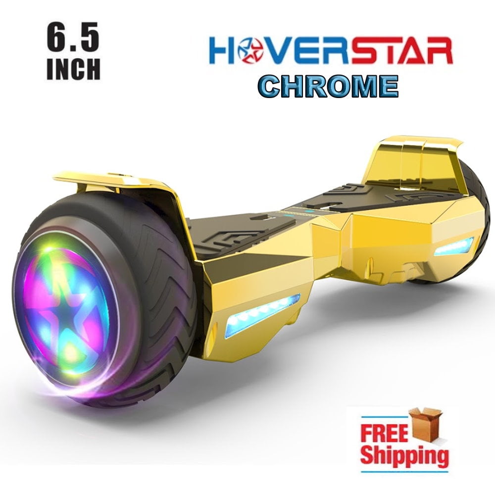 Electric Scooters 6.5 Gold Smart Balance Hoverboard Flash 2Wheels LED Skateboard 