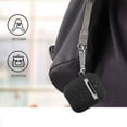 thumbnail image 4 of Airpods Case, AirPods Accessories Hybrid Protective Silicone Skin Rubber Gummy Shockproof Durable Case Charging Portable Cover Honeycomb BLACK Case Carabiner clip Anti-Lost for Apple Airpods 2 & 1, 4 of 6