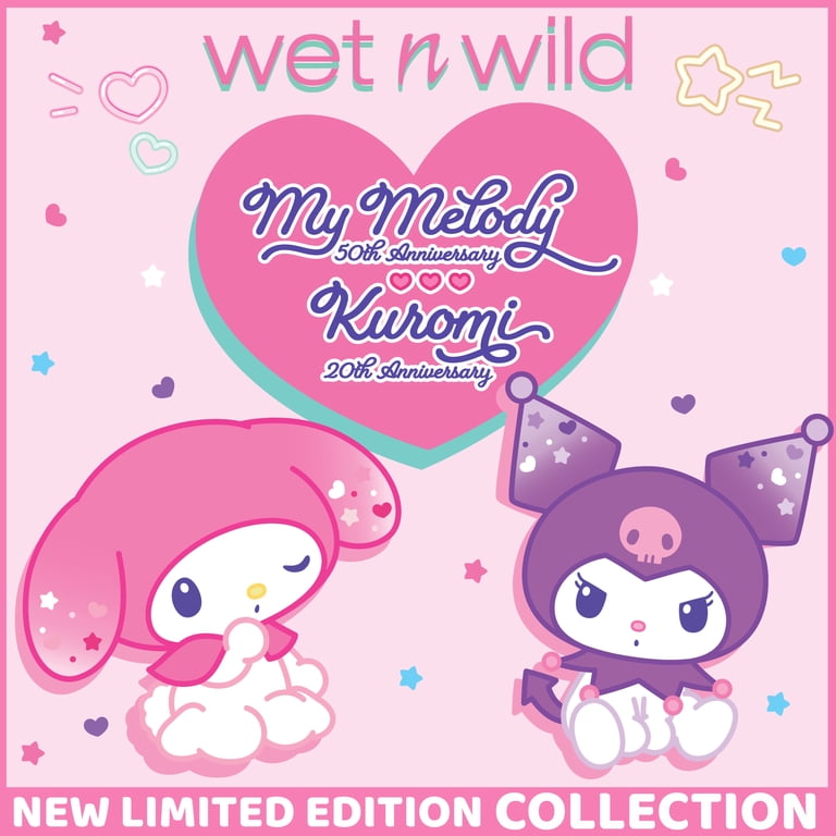 【amii.】HNY!2026 色田コラボスリーブ＆ハーフプレイマットセット wet n wild x My Melody & Kuromi 3-Piece Multistick Set - Walmart.com