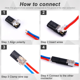 thumbnail image 4 of 30 conectores de cable de bajo voltaje, conectores de cable LED enchufables, conectores de 3 y 2 pines, conectores de tira LED, 4 of 6