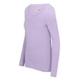 thumbnail image 4 of M&M SCRUBS Women's Long Sleeve Scoop-Neck T-Shirt Under Scrub (Lavender, Small), 4 of 5
