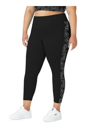 Fila Plus Size Girls' Night Out Leather Look 7/8 Training Leggings
