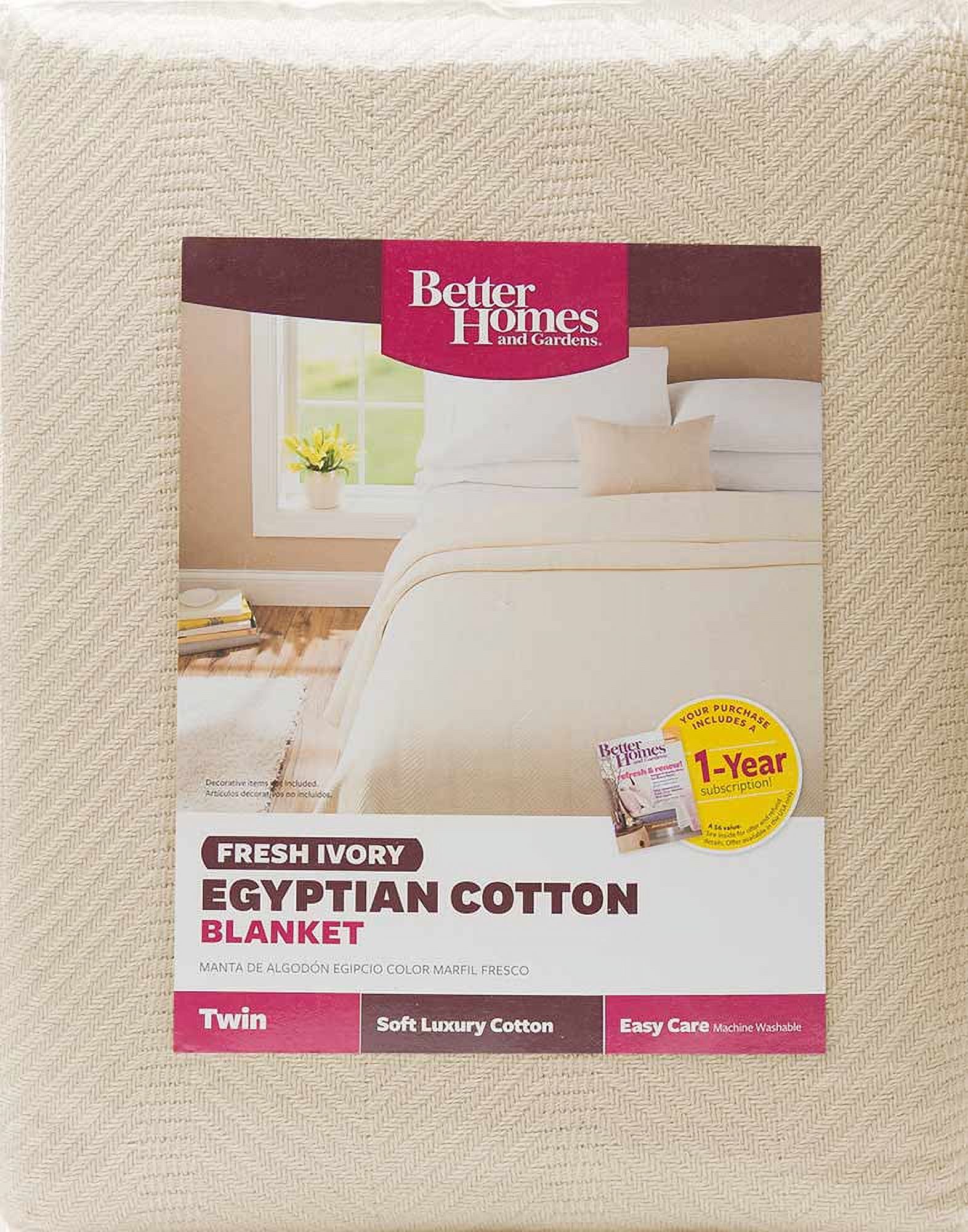 Better Homes & Gardens Egyptian Cotton Blanket, 1 Each - image 2 of 4