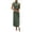 Army Green, variant on Women's Satin Dress Elegant Sleeveless Mock Neck Cocktail Party Maxi Dresses