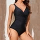 thumbnail image 5 of Trajes de Baño para las Mujeres Retro Ruched Push Up Acolchado una Pieza, Chinlon Traje de Baño Vintage para Diario, Piscina Y Mar de Verano, 5 of 8