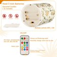 thumbnail image 5 of Yayeee Flameless Candles with Remote Flickering Battery Operated Multi Color Changing, Birds Sunflowers, 5 of 7