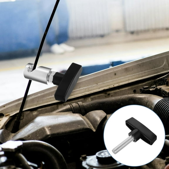 LIFKOME Car Hood Prop Rod Replacement Aluminum Hood Stay Stopper Lift Support Clamp Struts Holder Hood Prop Tool For Hatch And Liftgate