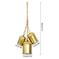 thumbnail image 2 of 1 Set Christmas Bells for Decorations, Rustic Christmas Decor Vintage Style, Brass Shabby Chic Hanging Decoration-5-, 2 of 6