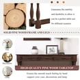 thumbnail image 6 of Triple Tree Easy Assembly Solid Wood Console Table, Espresso, 6 of 7