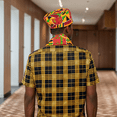 thumbnail image 4 of 2 Pcs African Print Kente Dashiki Hat Men Cotton Hat Black African History Men Women Cap Hat, 4 of 5