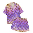 thumbnail image 4 of Pyjamas Lapin Chemises pour Filles Taille 6 Mode Enfants Imprimé Boutonné Col à Revers Manches Courtes Ensemble de Pyjamas Shorts, 4 of 4