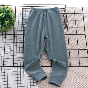 Spazoro Kids Girls Sweatpants, Cotton Fall Winter Casual Solid Color Warm Pants for Toddler Girls Army Green Size 3 T