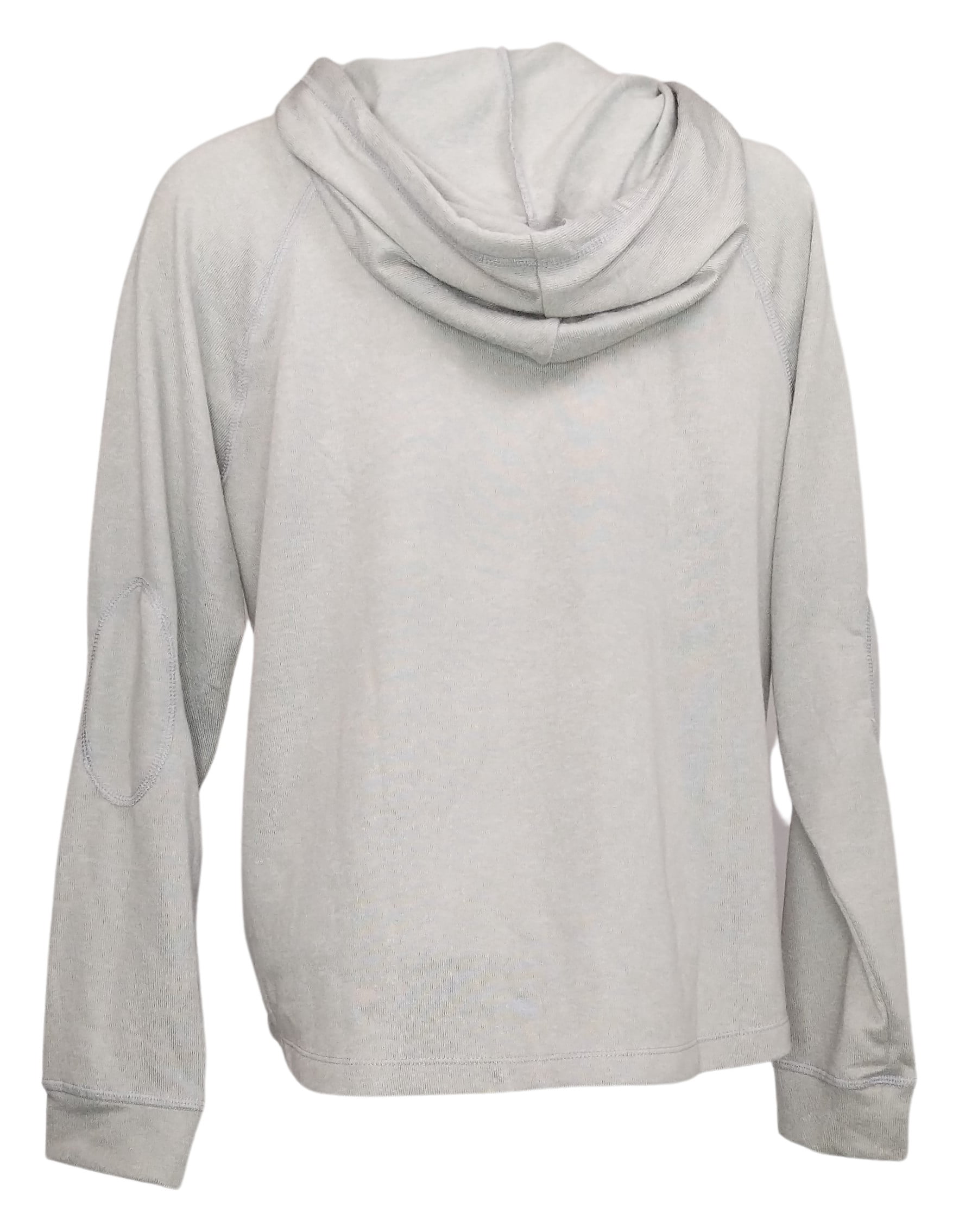 Brushed Sweater Knit Hoodie Gray 