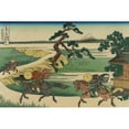 thumbnail image 3 of Katsushika Hokusai 14x11 Black Modern Framed Museum Art Print Titled - Sumidagawa Sekiya No Sato, 3 of 5