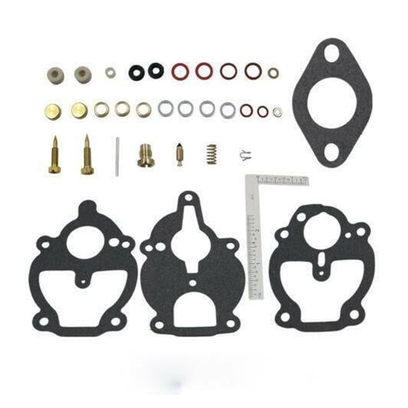LisFaxbo Carburetor Repair Rebuild Kit With 3 Washers For IH Farmall 100 130 200 Super A Super C Replacement K2112 K2111 K2106