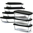 thumbnail image 1 of Juego de recipientes para almacenamiento de alimentos EATEX, platos para hornear de vidrio, paquete de 7, 1 of 7