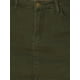thumbnail image 5 of Faldas de mezclilla mini de cintura alta con abertura lateral para mujeres INSPIRE CHIC 2XL verde ejército, 5 of 6