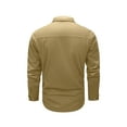 thumbnail image 4 of Domuza Work Long Sleeve Shirts for Men Breathable Lightweight Button Down Hiking Shirt Classic Western Casual Vintage Loose Fit T Shirts with Chest Pockets Khaki M, 4 of 4