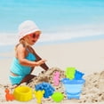 thumbnail image 3 of Kids Beach Toys 22 Piece Complete Beach Toy Set With Multiple Sand Play Tools Shovels Molds And Accessories Portable Sand Castle Building Kit For Toddlers Outdoor Summer Fun, 3 of 6