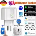 thumbnail image 2 of 16A Smart Socket Tuya WIFI WLAN Home Socket Alexa Google Remote Control Timer, 2 of 5