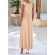 thumbnail image 2 of Vestido largo PRETTYGARDEN 2025 sin mangas con volantes para mujer, 2 of 9