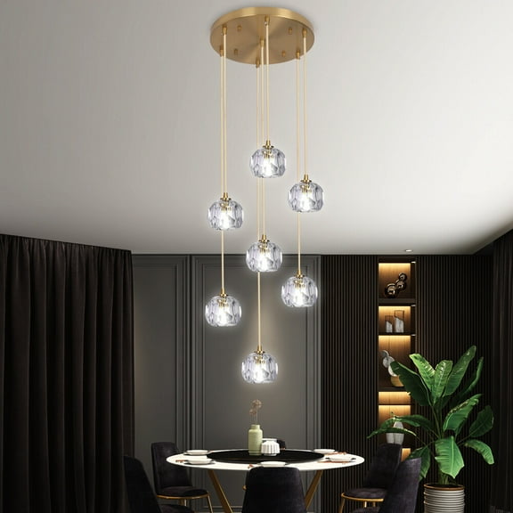Modern Crystal Chandelier Ceiling Light Pendant Lighting Fixtures Living Room