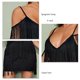 thumbnail image 5 of Vestido ajustado con borlas y tirantes finos, cuello en V profundo, cremallera oculta, vestido con borlas para fiesta, 5 of 6