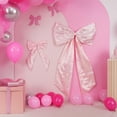 thumbnail image 4 of AUR Pink Bow Decor 2 Pack,Large & Small Pink Coquette Room Backdrop Wall Decor for Bachelorette Baby Shower Bridal Shower Bow Birthday Decorations, 4 of 14