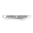 thumbnail image 4 of 14K White Gold Diamond, Lab Grown Round Ring Band Diamond VS SI, D E F, 1 10ct Channel , Size 8, 4 of 6