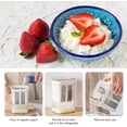 thumbnail image 4 of Greek Yogurt Strainer Multi Yoghurt Maker Strainer with Fine Mesh Bag Lid for Thick Greek Yogurt Soybean Milk Kefir Berries Soup, 4 of 7