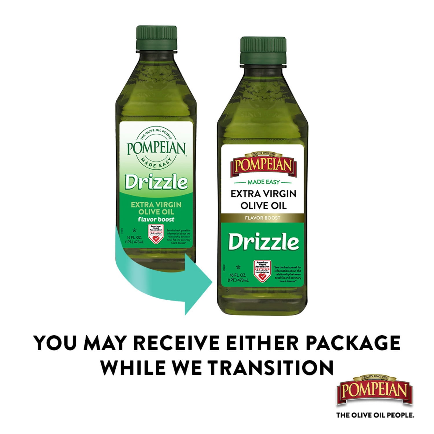 (6 pack) Pompeian Made Easy Drizzle Extra Virgin Olive Oil - 16 fl oz