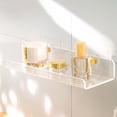thumbnail image 1 of Cesta montada en la pared con Soporte para champú Estante de almacenamiento Estante de carrito de Sin perforación Organizador de estante Grano horizontal40cm perfecl Estante de baño, 1 of 8