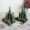 thumbnail image 4 of Nordic Interior Ornaments Metal Kremlin Statue Castle Sculpture Figurines Modern Accessory for Home Bedroom Party, 4 of 8