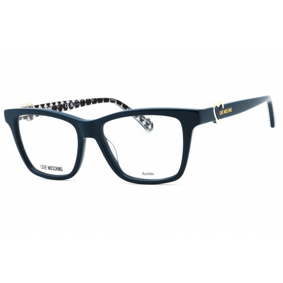 Moschino Love MOL610 0PJP00 52mm Square Eyeglass Frames Women's Blue