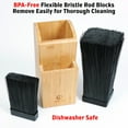 thumbnail image 7 of LUXANO Knife Block, Countertop Slotless Bamboo Knife Holder Universal Cutlery Storage, 7 of 7