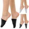 thumbnail image 1 of 6 Pairs Half Socks Mules Clogs Invisible No Show Cotton Liner Assorted One Size, 1 of 6