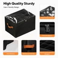 thumbnail image 6 of Riousery 2 Pack Foldable Shoe Organizer for Closet, Shoe Storage Bins with Clear Zipper Cover and Handles, Holds up to 24 Pairs, Black, 6 of 7