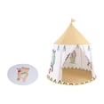 thumbnail image 4 of Tienda de campaña tipo tipi con forma de castillo para niños, ideal como regalo para picnics en el patio, carnavales Tela de terciopelo, 4 of 8